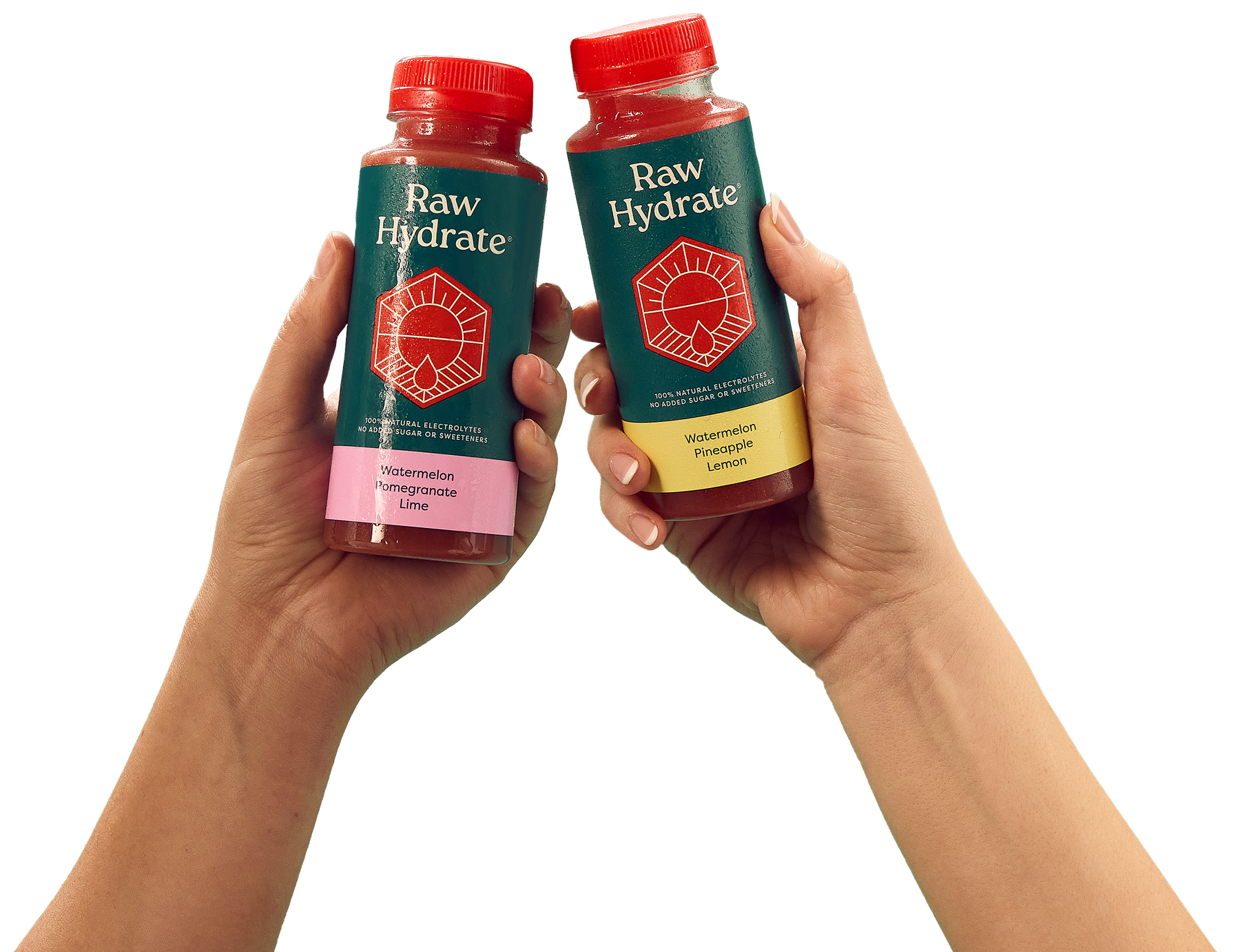 3 Raw Hydrate bottles